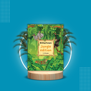 Jungle-themed writing prompt journal for kids